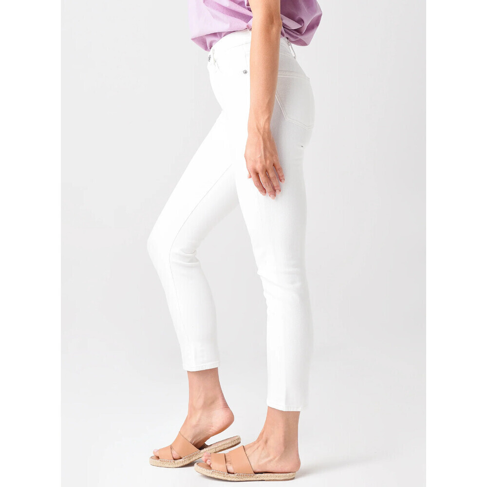Citizens Of Humanity Harlow Ankle High Rise Slim Jeans In Sea Salt White Size 30 - Picture 13 of 15